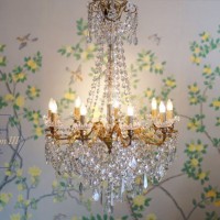 Image: circa 1905 French neo-classical design chandelier 